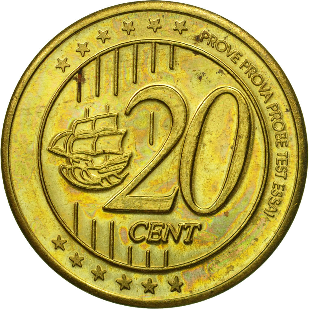 Tunisie, Medal, Essai 20 cents, 2005, SPL, Laiton