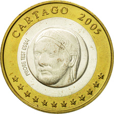 Tunisia, Medal, Essai 2 euros, 2005, MS(63), Bi-Metallic