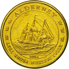 Alderney, Medal, Essai 10 cents, 2004, UNZ, Messing