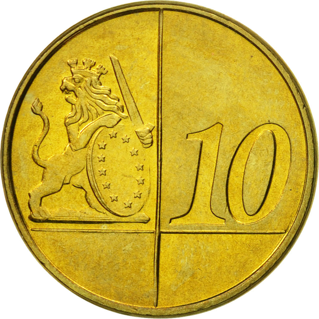 Alderney, Medal, Essai 10 cents, 2004, UNZ, Messing