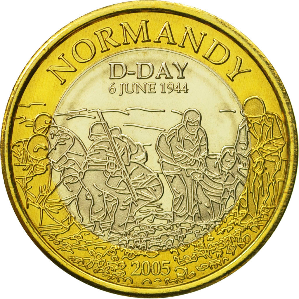 France, Medal, Essai 1 euro, 2005, MS(63), Bi-Metallic
