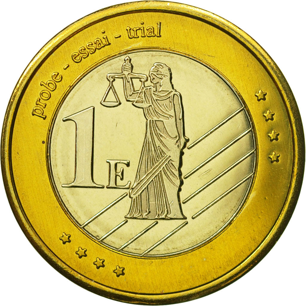 France, Medal, Essai 1 euro, 2005, MS(63), Bi-Metallic