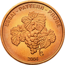 Liechtenstein, Medal, Essai 2 cents, 2004, MS(63), Copper