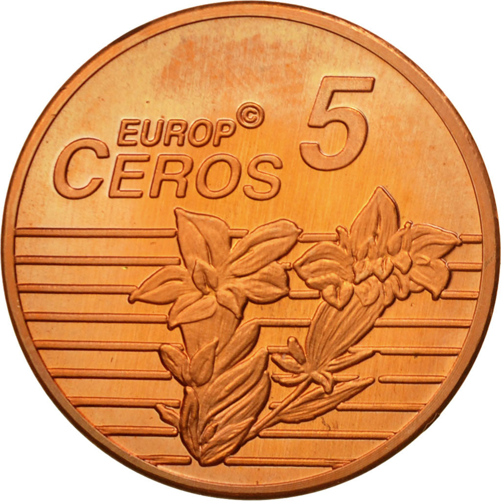 Liechtenstein, Medal, Essai 5 cents, 2004, MS(63), Copper