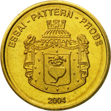 Liechtenstein, Medal, Essai 10 cents, 2004, SPL, Laiton