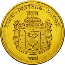 Liechtenstein, Medal, Essai 20 cents, 2004, MS(63), Brass