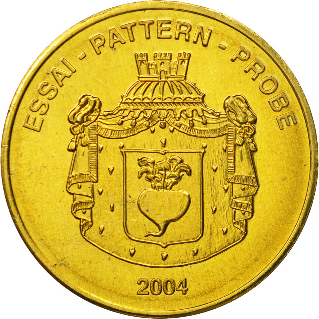 Liechtenstein, Medal, Essai 50 cents, 2004, SPL, Laiton