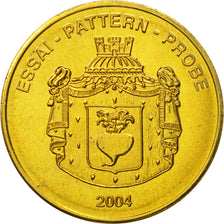 Liechtenstein, Medal, Essai 50 cents, 2004, SPL, Laiton