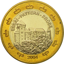 Liechtenstein, Medal, Essai 1 euro, 2004, MS(63), Bi-Metallic