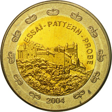 Liechtenstein, Medal, Essai 2 euros, 2004, MS(63), Bi-Metallic