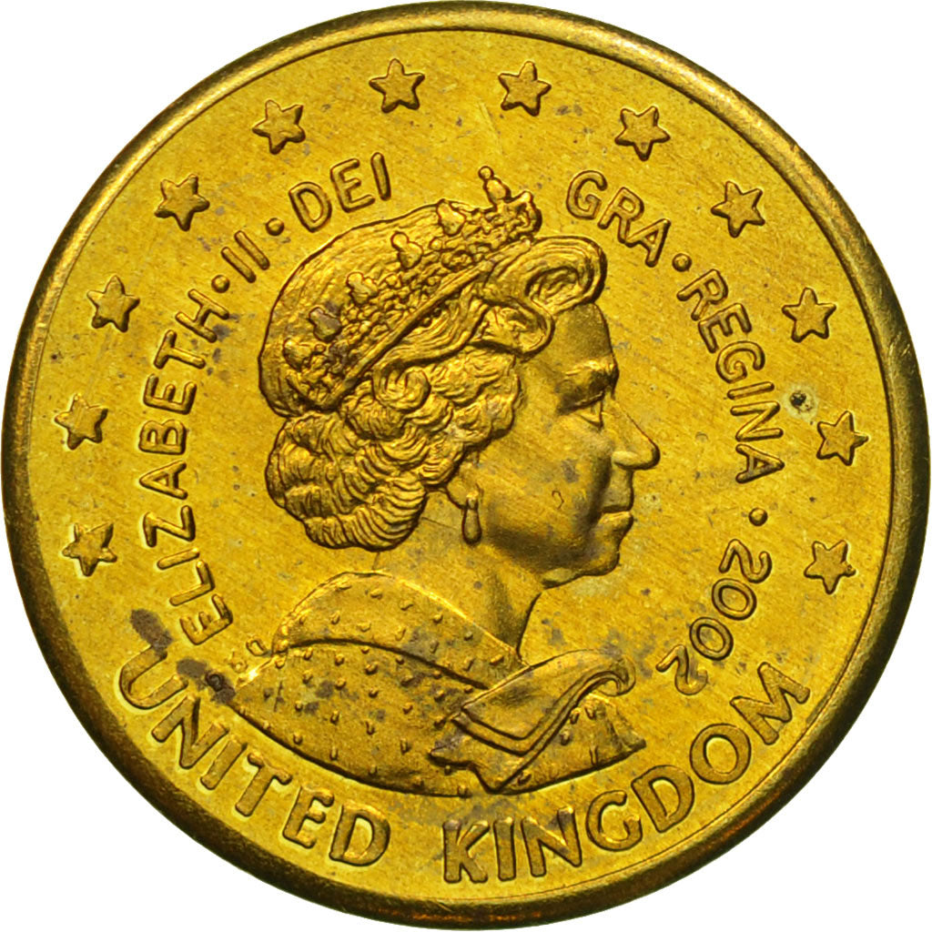 Reino Unido, Medal, Essai 10 cents, 2002, SC, Latón