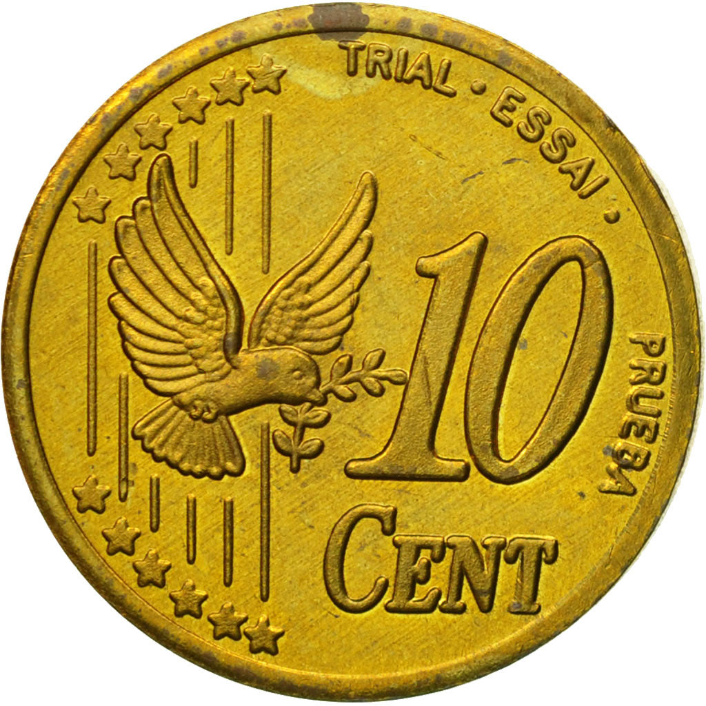 Reino Unido, Medal, Essai 10 cents, 2002, SC, Latón