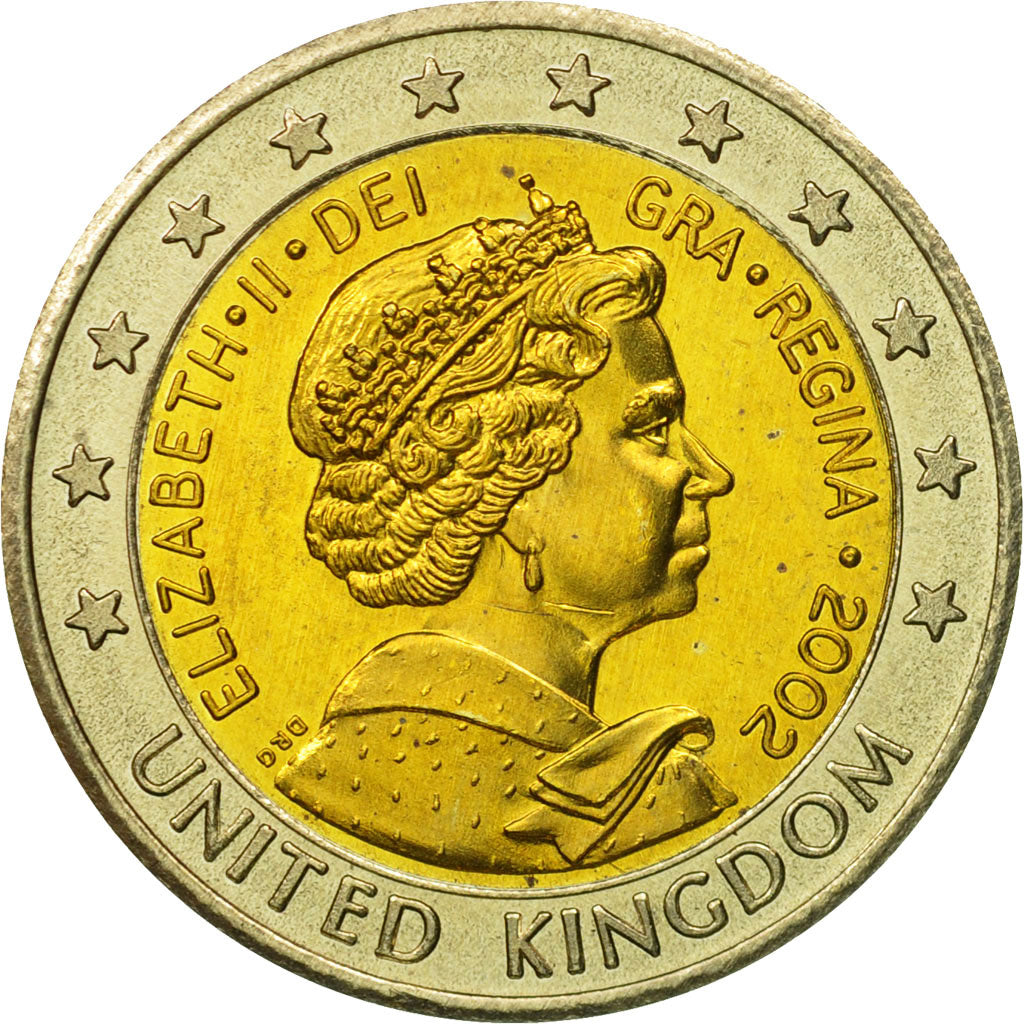 United Kingdom , Medal, Essai 2 euros, 2002, MS(63), Bi-Metallic
