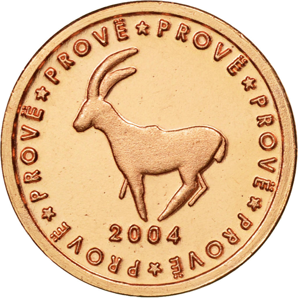 Albania, Medal, Essai 1 cent, 2004, MS(63), Copper