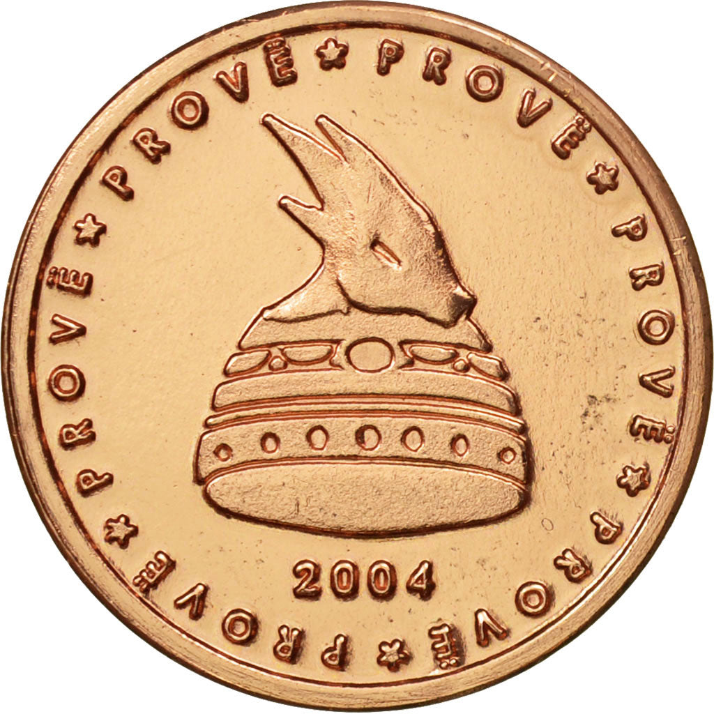 Albania, Medal, Essai 5 cents, 2004, MS(63), Copper