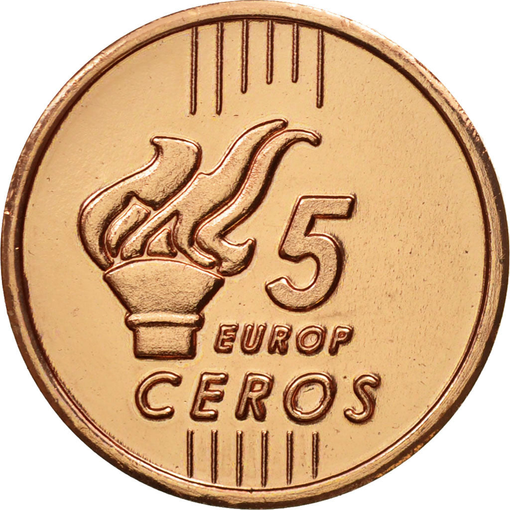 Albania, Medal, Essai 5 cents, 2004, MS(63), Copper