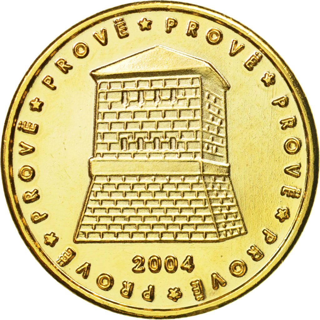 Albania, Medal, Essai 20 cents, 2004, SPL, Laiton