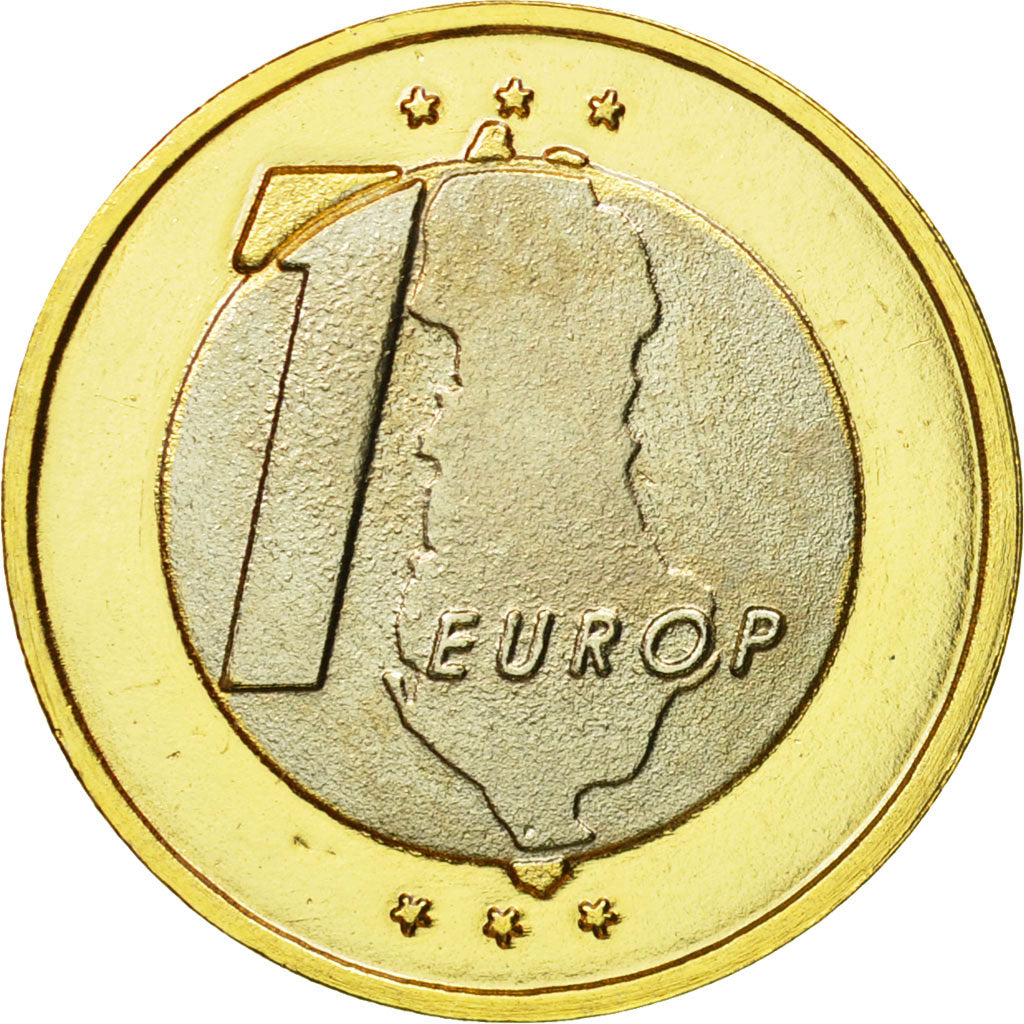 Albania, Medal, Essai 1 euro, 2004, UNZ, Bi-Metallic