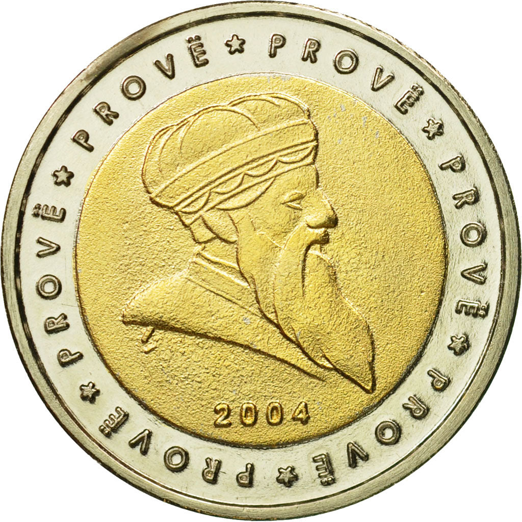 Albania, Medal, Essai 2 euros, 2004, MS(63), Bi-Metallic