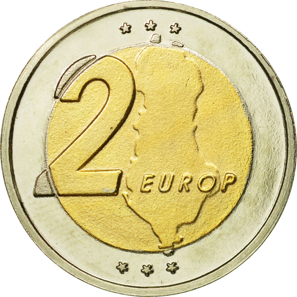 Albania, Medal, Essai 2 euros, 2004, MS(63), Bi-Metallic