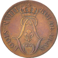 General Colony, 10 Centimes, 1816, Paris, VF(30-35), Billon, Lecompte #26, 2.27