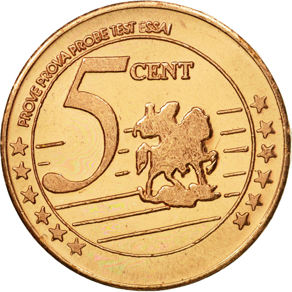 Russia, Medal, Essai 5 cents, 2004, MS(63), Copper