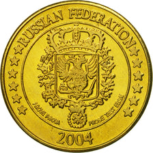 Russland, Medal, Essai 10 cents, 2004, UNZ, Messing
