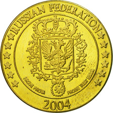 Russie, Medal, Essai 20 cents, 2004, SPL, Laiton