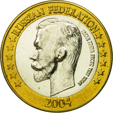 Russie, Medal, Essai 1 euro, 2004, SPL, Bi-Metallic