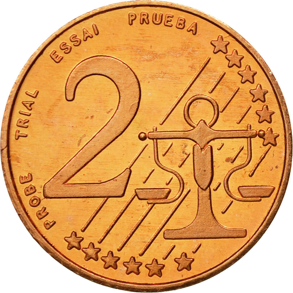 Bulgaria, Medal, Essai 2 cents, 2004, MS(63), Copper