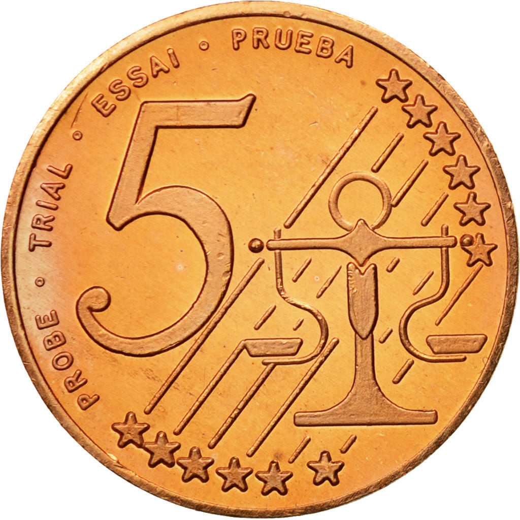 Bulgaria, Medal, Essai 5 cents, 2004, MS(63), Copper