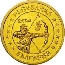 Bulgaria, Medal, Essai 10 cents, 2004, MS(63), Mosiądz