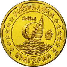 Bulgarie, Medal, Essai 20 cents, 2004, SPL, Laiton