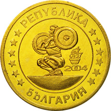 Bulgaria, Medal, Essai 50 cents, 2004, MS(63), Mosiądz