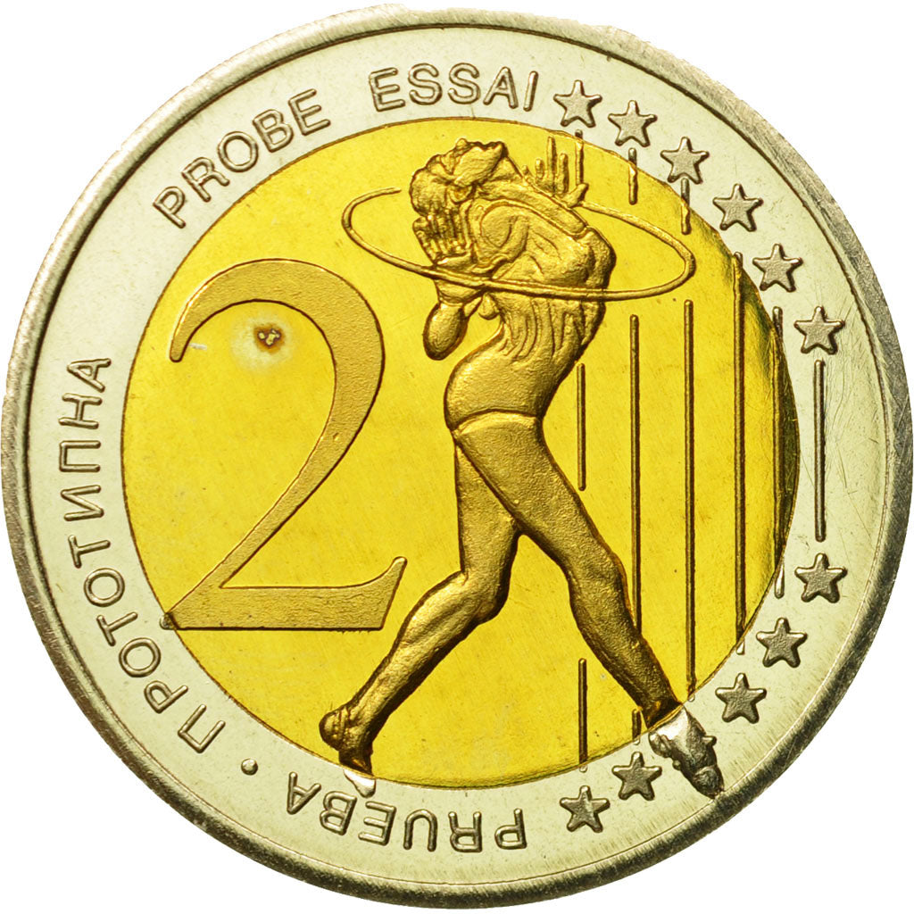 Bulgaria, Medal, Essai 2 euros, 2004, MS(63), Bi-Metallic