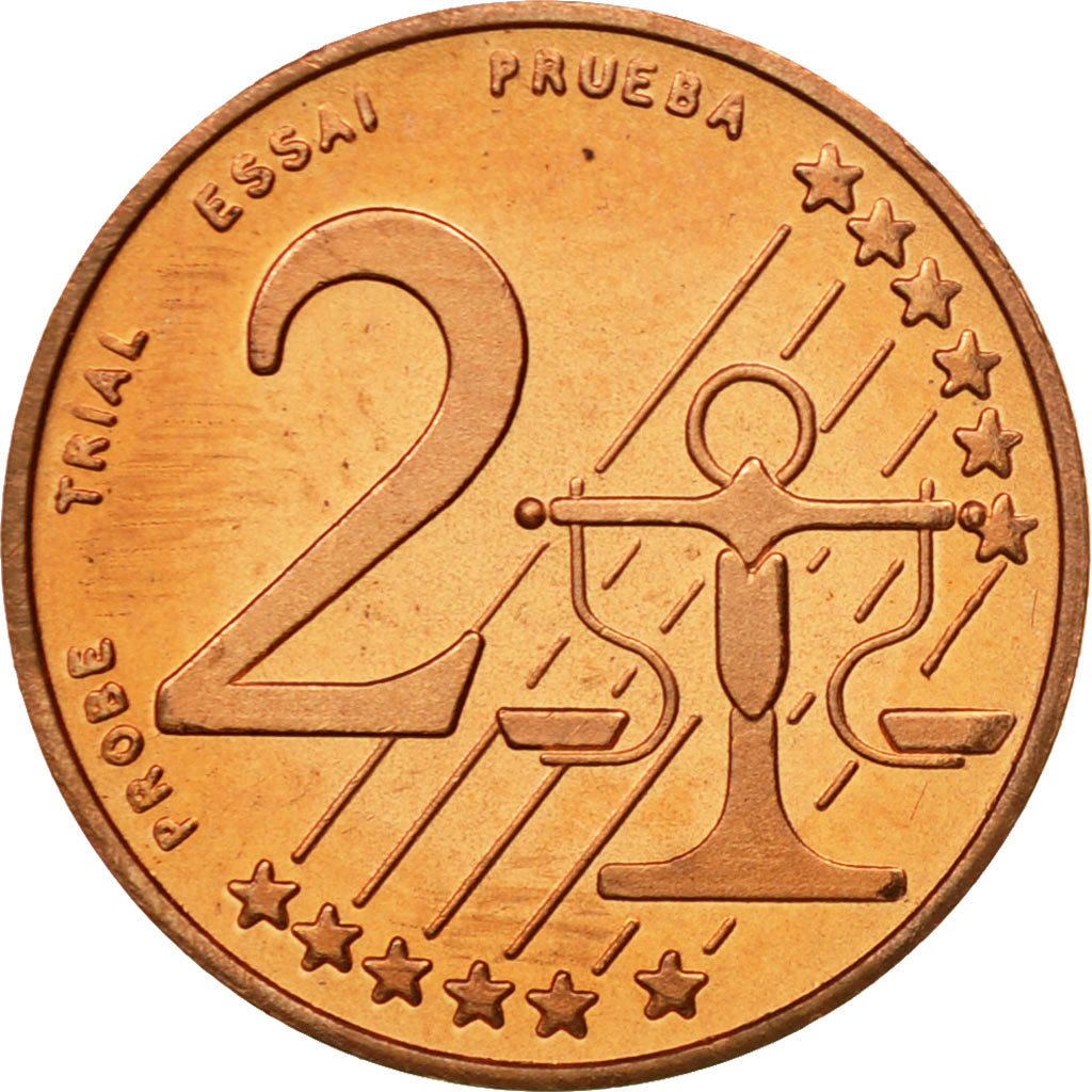 Polska, Medal, Essai 2 cents, 2004, MS(63), Miedź