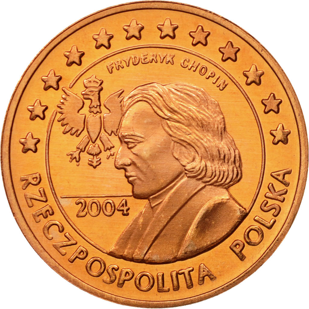 Poland, Medal, Essai 5 cents, 2004, MS(63), Copper