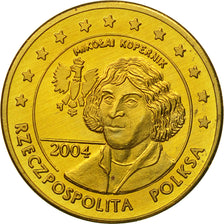 Polska, Medal, Essai 10 cents, 2004, MS(63), Mosiądz