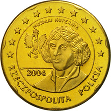 Polska, Medal, Essai 20 cents, 2004, MS(63), Mosiądz