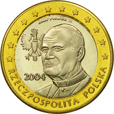 Pologne, Medal, Essai 1 euro, 2004, SPL, Bi-Metallic