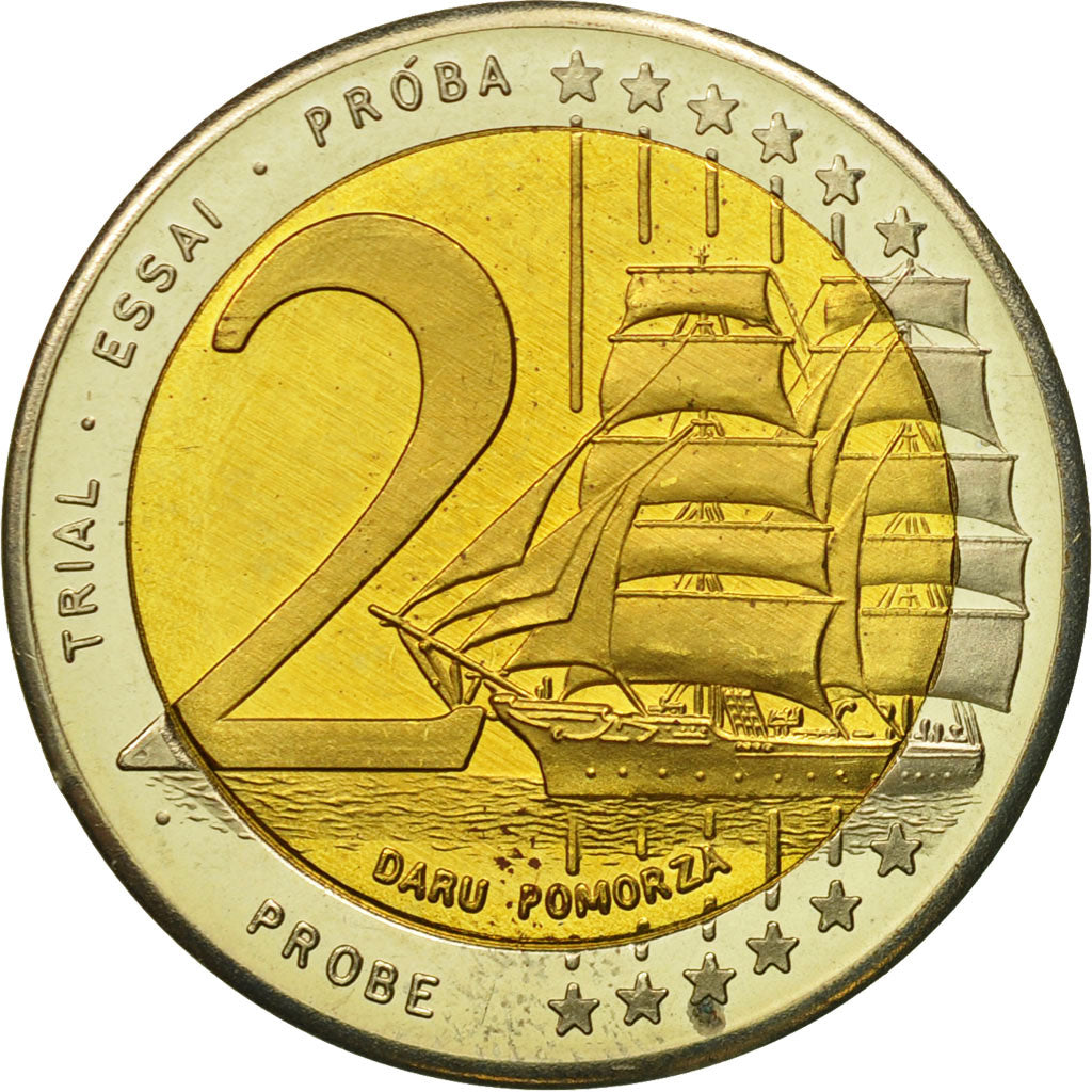 Pologne, Medal, Essai 2 euros, 2004, SPL, Bi-Metallic