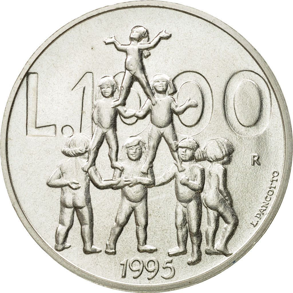 Monnaie, San Marino, 1000 Lire, 1995, Rome, FDC, Argent, KM:331