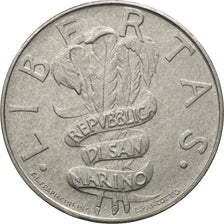Coin, San Marino, 10 Lire, 1995, Rome, MS(65-70), Aluminum, KM:325
