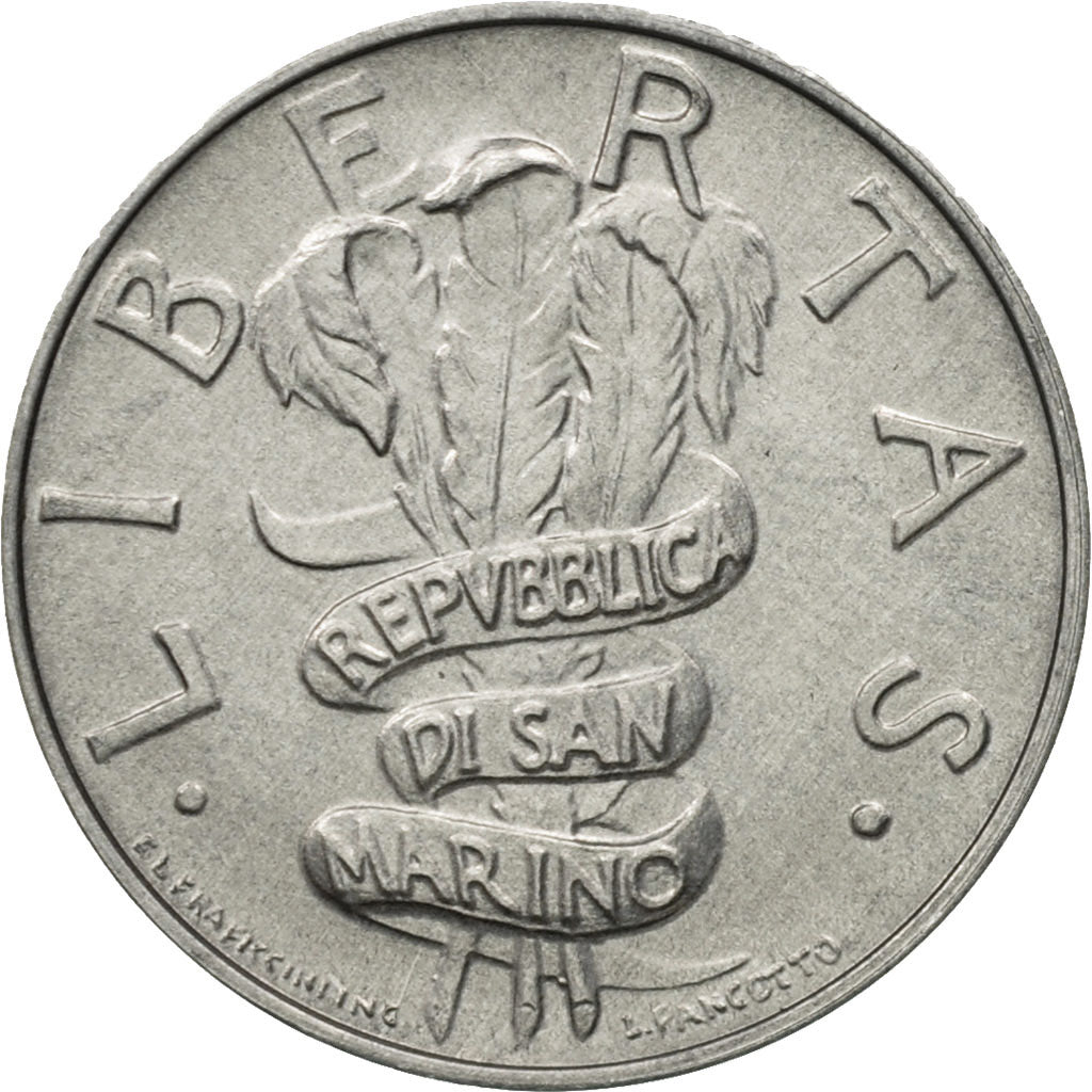 Coin, San Marino, 5 Lire, 1995, Rome, MS(65-70), Aluminum, KM:324