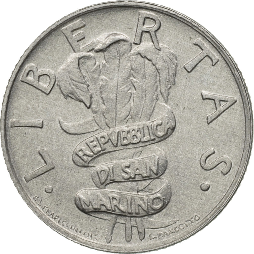 Coin, San Marino, 2 Lire, 1995, Rome, MS(65-70), Aluminum, KM:323