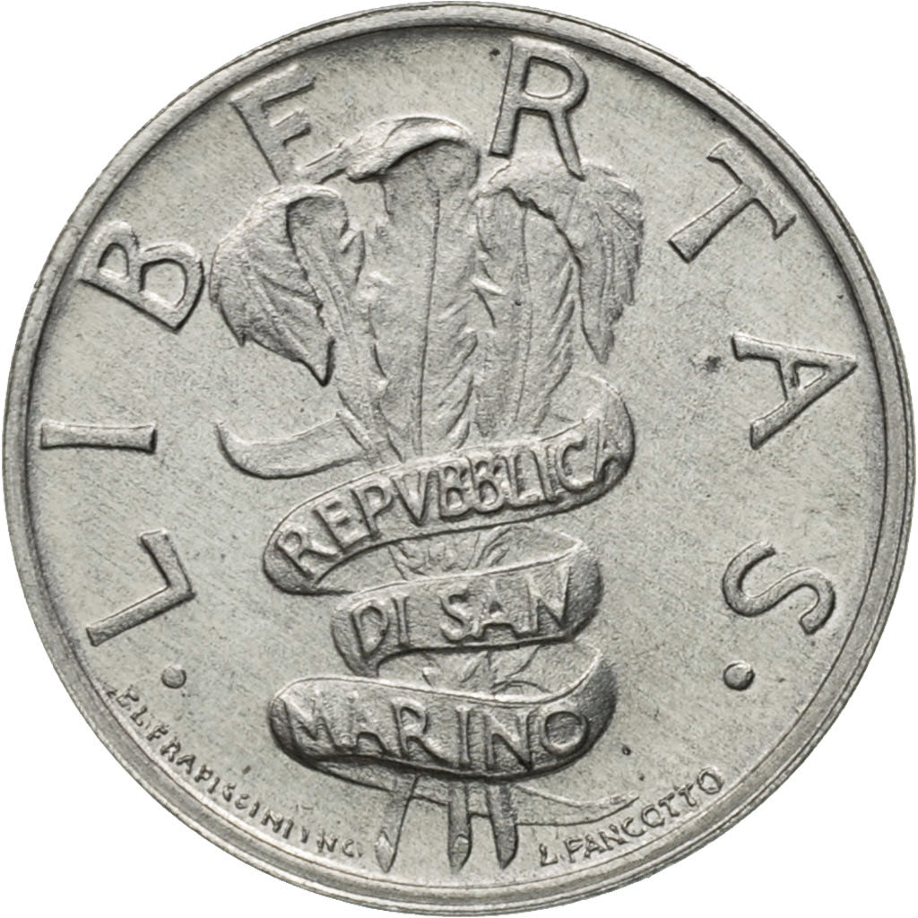 Coin, San Marino, Lira, 1995, Rome, MS(65-70), Aluminum, KM:322