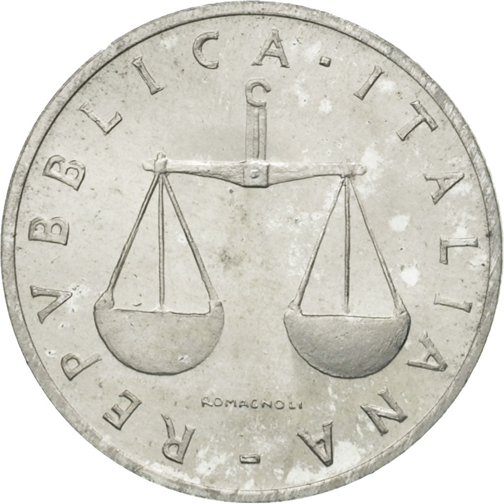 Coin, Italy, Lira, 1970, Rome, EF(40-45), Aluminum, KM:91