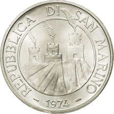 Coin, San Marino, 500 Lire, 1974, Rome, MS(65-70), Silver, KM:37