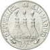 Coin, San Marino, 2 Lire, 1975, Rome, MS(63), Aluminum, KM:41