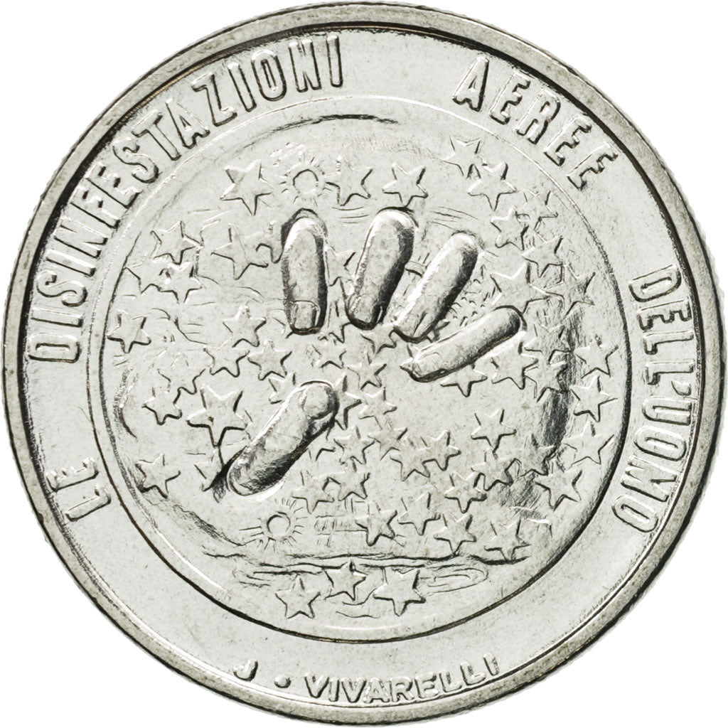 Monnaie, San Marino, 50 Lire, 1977, Rome, FDC, Steel, KM:68